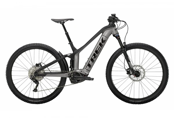 VTT Électrique Tout-Suspendu Trek Powerfly FS 4 Shimano Deore 10V 625Wh Rouge Crimson / Gris Lithium 2022 Gris / Noir 5 VTT Électrique Tout-Suspendu Trek Powerfly FS 4 Shimano Deore 10V 625Wh Rouge Crimson / Gris Lithium 2022 Gris / Noir – Image 3