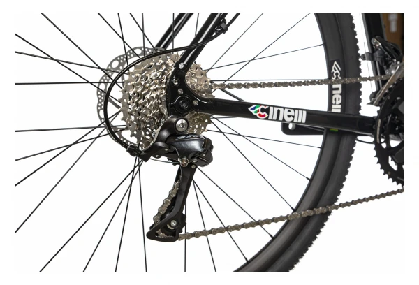 Gravel Bike Cinelli Zydeco Lala Shimano Sora 9V 700 Mm Noir Noir / Multi-couleur 10 Gravel Bike Cinelli Zydeco Lala Shimano Sora 9V 700 Mm Noir Noir / Multi-couleur – Image 8