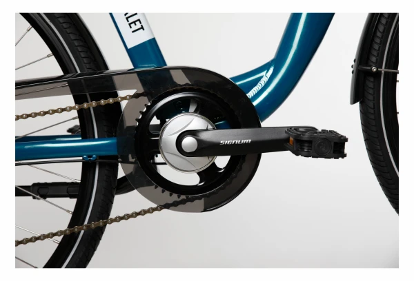 Vélo De Ville Électrique Mixte Bicyklet Claude Shimano Tourney 7V 500 Wh 700 Mm Turquoise Marron Bleu 6 Vélo De Ville Électrique Mixte Bicyklet Claude Shimano Tourney 7V 500 Wh 700 Mm Turquoise Marron Bleu – Image 4