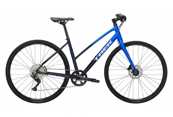 Vélo Fitness Trek FX 3 Disc Stagger Shimano Deore 10V 700 Mm Bleu 2022 3 Vélo Fitness Trek FX 3 Disc Stagger Shimano Deore 10V 700 Mm Bleu 2022