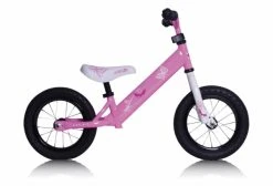 REBEL KIDZ Vélo Draisienne Acier AIR 12.5'' Rose Papillons 2 à 5 Ans