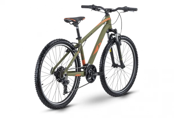 VTT Semi Rigide Enfant R Raymon SixRay 1.0 Shimano Tourney 7V 26'' Vert / Orange 2021 4 VTT Semi Rigide Enfant R Raymon SixRay 1.0 Shimano Tourney 7V 26'' Vert / Orange 2021 – Image 2