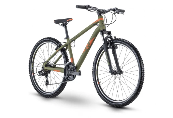 VTT Semi Rigide Enfant R Raymon SixRay 1.0 Shimano Tourney 7V 26'' Vert / Orange 2021 5 VTT Semi Rigide Enfant R Raymon SixRay 1.0 Shimano Tourney 7V 26'' Vert / Orange 2021 – Image 3