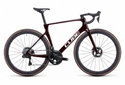 Vélo De Route Cube Agree C:62 SLT Shimano Dura-Ace Di2 12V 700 Mm Rouge Liquid Carbon 2022