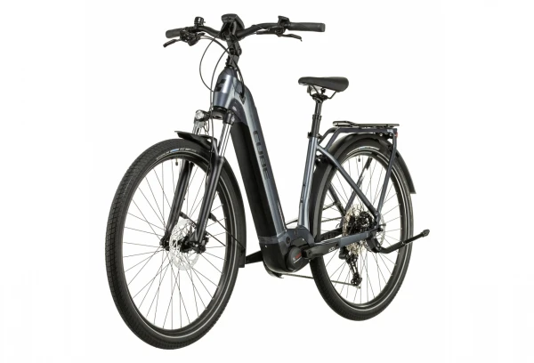 Vélo De Ville Électrique Cube Touring Hybrid Pro 500 Easy Entry Shimano Deore 11V 500 Wh 700 Mm Gris Metallic 2022 5 Vélo De Ville Électrique Cube Touring Hybrid Pro 500 Easy Entry Shimano Deore 11V 500 Wh 700 Mm Gris Metallic 2022 – Image 3