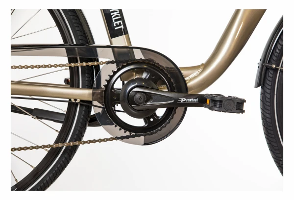 Vélo De Ville Électrique Mixte Bicyklet Claude Shimano Tourney 7V 500 Wh 700 Mm Beige Marron 6 Vélo De Ville Électrique Mixte Bicyklet Claude Shimano Tourney 7V 500 Wh 700 Mm Beige Marron – Image 4