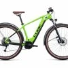 VTT Électrique Semi-Rigide Cube Reaction Hybrid Performance 500 Allroad Shimano Alivio 9V 500 Wh 29'' Vert Shiny Apple 2022 Argent