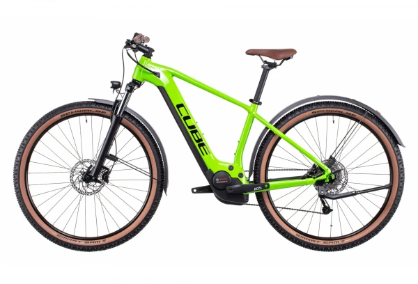 VTT Électrique Semi-Rigide Cube Reaction Hybrid Performance 500 Allroad Shimano Alivio 9V 500 Wh 29'' Vert Shiny Apple 2022 Argent 6 VTT Électrique Semi-Rigide Cube Reaction Hybrid Performance 500 Allroad Shimano Alivio 9V 500 Wh 29'' Vert Shiny Apple 2022 Argent – Image 4