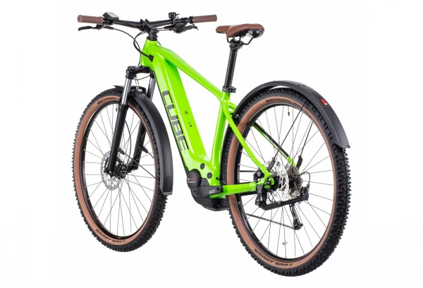 VTT Électrique Semi-Rigide Cube Reaction Hybrid Performance 500 Allroad Shimano Alivio 9V 500 Wh 29'' Vert Shiny Apple 2022 Argent 7 VTT Électrique Semi-Rigide Cube Reaction Hybrid Performance 500 Allroad Shimano Alivio 9V 500 Wh 29'' Vert Shiny Apple 2022 Argent – Image 5
