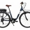 Vélo De Ville Électrique Mixte Bicyklet Claude Shimano Tourney 7V 500 Wh 700 Mm Bleu Nuit Mat Marron -Vélo Soldes unnamed file 423