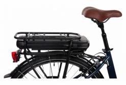 Vélo De Ville Électrique Mixte Bicyklet Claude Shimano Tourney 7V 500 Wh 700 Mm Bleu Nuit Mat Marron -Vélo Soldes unnamed file 425