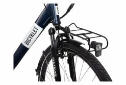 Vélo De Ville Électrique Mixte Bicyklet Claude Shimano Tourney 7V 500 Wh 700 Mm Bleu Nuit Mat Marron -Vélo Soldes unnamed file 429