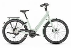 Moustache Bikes Vélo De Ville Électrique Moustache Lundi 27.1 Shimano Deore 10V 400 Wh 27.5'' Vert Pastel 2021