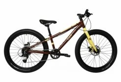 VTT Enfant Scamp Highfox MicroSHIFT Mezzo 8V 24'' Vert Kaki 2022 Jaune / Marron -Vélo Soldes unnamed file 4960