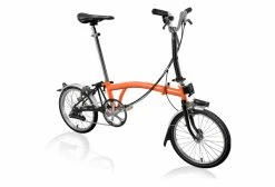 Vélo Pliant Brompton M6L 6V 16'' Orange Saumon