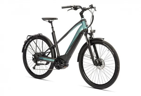 Vélo De Ville Électrique Sunn Urb Sleek Woman Shimano Altus 9V 400 Wh 650b Noir / Turquoise 2022 4 Vélo De Ville Électrique Sunn Urb Sleek Woman Shimano Altus 9V 400 Wh 650b Noir / Turquoise 2022 – Image 2