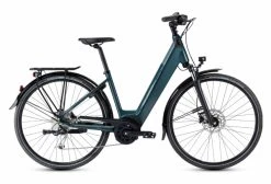 Vélo De Ville Électrique Peugeot EC01 D9 Performance Shimano Alivio 9V 500 Wh 700 Mm Bleu Célèbes 2022