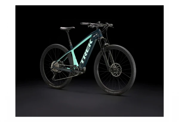 VTT Électrique Semi-Rigide Trek Powerfly 7 Shimano SLX XT 12V 625 Wh 29'' Bleu Navy / Vert Miami 2022 4 VTT Électrique Semi-Rigide Trek Powerfly 7 Shimano SLX XT 12V 625 Wh 29'' Bleu Navy / Vert Miami 2022 – Image 2