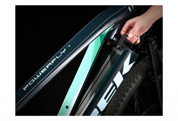 VTT Électrique Semi-Rigide Trek Powerfly 7 Shimano SLX XT 12V 625 Wh 29'' Bleu Navy / Vert Miami 2022 7 VTT Électrique Semi-Rigide Trek Powerfly 7 Shimano SLX XT 12V 625 Wh 29'' Bleu Navy / Vert Miami 2022 – Image 5