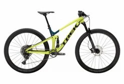 VTT Tout-Suspendu Trek Top Fuel 8 Sram NX Eagle 12V 29'' Jaune Volt Bleu Dark Aquatic 2021 Jaune / Fluo / Bleu