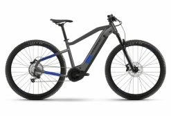 VTT Electrique Semi-Rigide Haibike HardNine 7 630Wh 29'' Shimano Deore 12V Gris Anthracite / Bleu Indigo 2022 Gris / Bleu