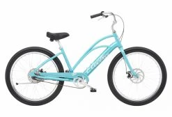 Beach Cruiser Électrique Electra Cruiser Go! Step-Thru Single Speed 250 Wh 26'' Bleu Bora-Bora 2022