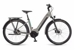 VTC Électrique Winora Yucatan R8f Monotube Shimano Nexus 8V Courroie 630 Wh 27.5'' Gris Platinum 2022
