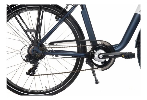 Vélo De Ville Électrique Mixte Bicyklet Claude Shimano Tourney 7V 500 Wh 700 Mm Bleu Nuit Mat 3 Vélo De Ville Électrique Mixte Bicyklet Claude Shimano Tourney 7V 500 Wh 700 Mm Bleu Nuit Mat – Image 2