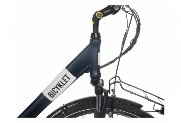 Vélo De Ville Électrique Mixte Bicyklet Claude Shimano Tourney 7V 500 Wh 700 Mm Bleu Nuit Mat 5 Vélo De Ville Électrique Mixte Bicyklet Claude Shimano Tourney 7V 500 Wh 700 Mm Bleu Nuit Mat – Image 4