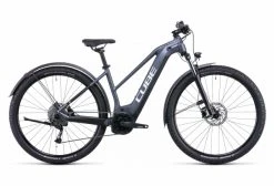 VTT Électrique Semi-Rigide Cube Reaction Hybrid Performance 625 Allroad Trapeze Shimano Alivio 9V 625 Wh 27.5'' Gris Metallic 2022