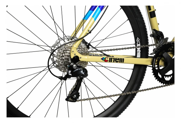 Gravel Bike Cinelli Zydeco Lala Shimano Sora 9V 700 Mm Beige Beige / Multi-couleur 9 Gravel Bike Cinelli Zydeco Lala Shimano Sora 9V 700 Mm Beige Beige / Multi-couleur – Image 8