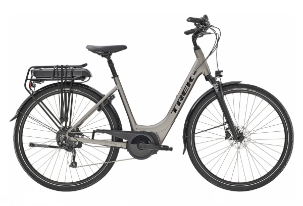 Vélo De Ville Électrique Trek Verve+ 2 Lowstep Bosch 400wh Shimano Altus 9V Matte Gunmetal 2021 Gris 3 Vélo De Ville Électrique Trek Verve+ 2 Lowstep Bosch 400wh Shimano Altus 9V Matte Gunmetal 2021 Gris