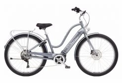 Vélo De Ville Électrique Electra Townie Path Go! 10D Equipped Step-Thru Shimano Deore 10V 500 Wh 27.5'' Gris Holographic 2021
