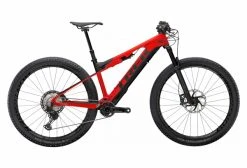 VTT Electrique Tout-Suspendu Trek E-Caliber 9.8 29'' Shimano XT 12V Rouge Radioactif / Noir Mat 2021