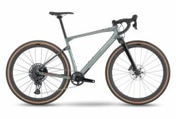Gravel Bike BMC URS LT Two Sram Rival ETap AXS/GX Eagle AXS 12V 700 Mm Gris Metallic Moss 2023
