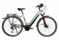 Vélo De Ville Électrique Bicyklet Victoire Shimano Alivio 9V 400 Wh 700 Mm Vert Wood