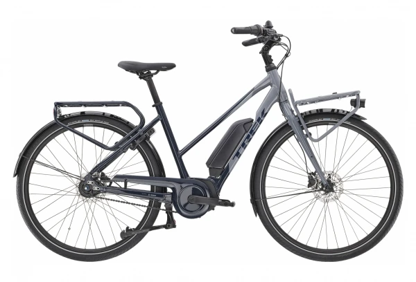 Vélo De Ville Électrique Trek District+ 2 Stagger Shimano Nexus 7V 500wh Bleu Marine / Gris 2020 3 Vélo De Ville Électrique Trek District+ 2 Stagger Shimano Nexus 7V 500wh Bleu Marine / Gris 2020