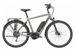 Vélo De Ville Électrique Trek VERVE+ 2 Shimano Altus 9V 400wh Argent 2020
