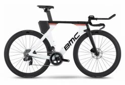 Vélo De Triathlon BMC Timemachine 01 Disc Two Sram Rival ETap AXS 12V 700 Mm Blanc Noir 2022