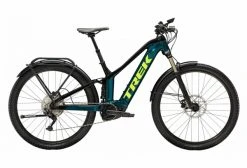 VTC Électrique Tout-Suspendu Trek Powerfly FS 4 EQ Shimano Deore 10V 625 Wh 27.5'' Aquatic / Noir 2022
