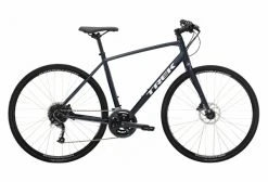 Vélo Fitness Trek FX 2 Disc Shimano Acera/Altus 9V 700 Mm Bleu Nautical Navy 2022